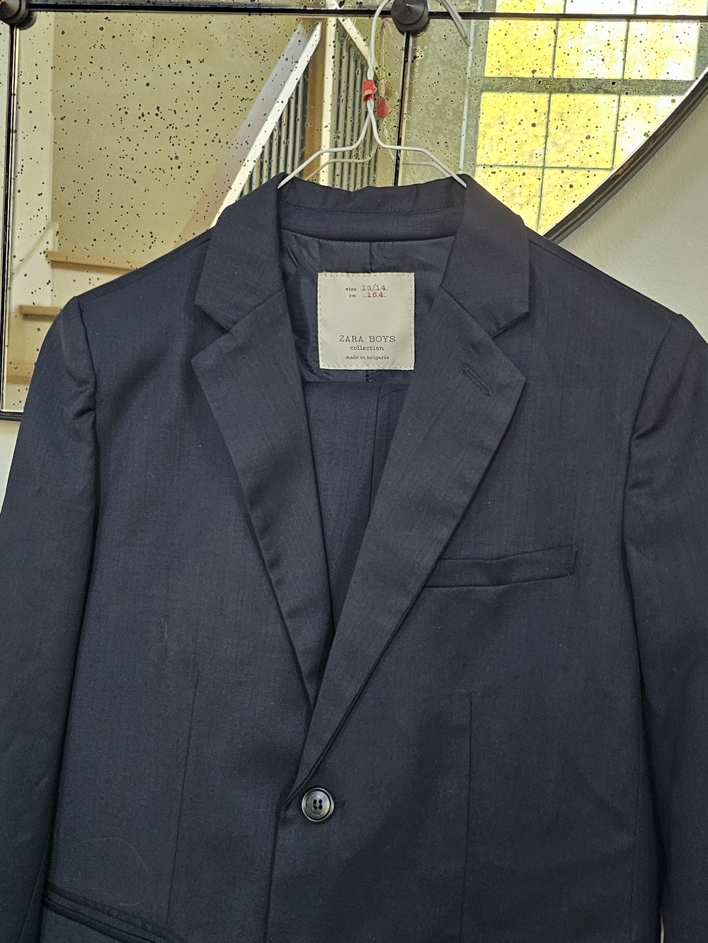 Zara Boys Navy Blazer - Classic Single-Breasted Suit Jacket And Pants 13-14